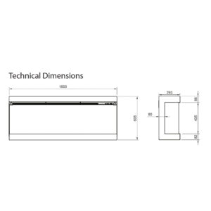 Solution Trueflame 150 3DX Electric Fire Measurements