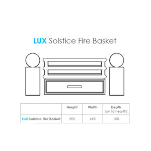 Solution Lux 75 Solstice Fire Basket Measurements