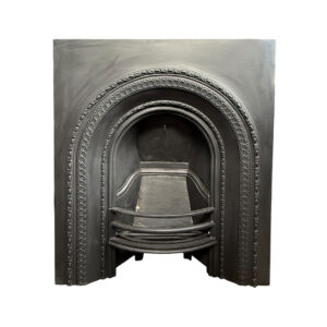 Antique Early Victorian Cast Iron Arched Insert