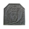 French Royal Coat of Arms Fleur-de-Lys Cast Iron Fireback