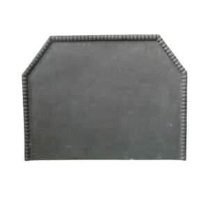 Plain Beaded Cast Iron Fireback