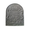 Royal Coat of Arms 'Dieu et Mon Droit' Cast Iron Fireback