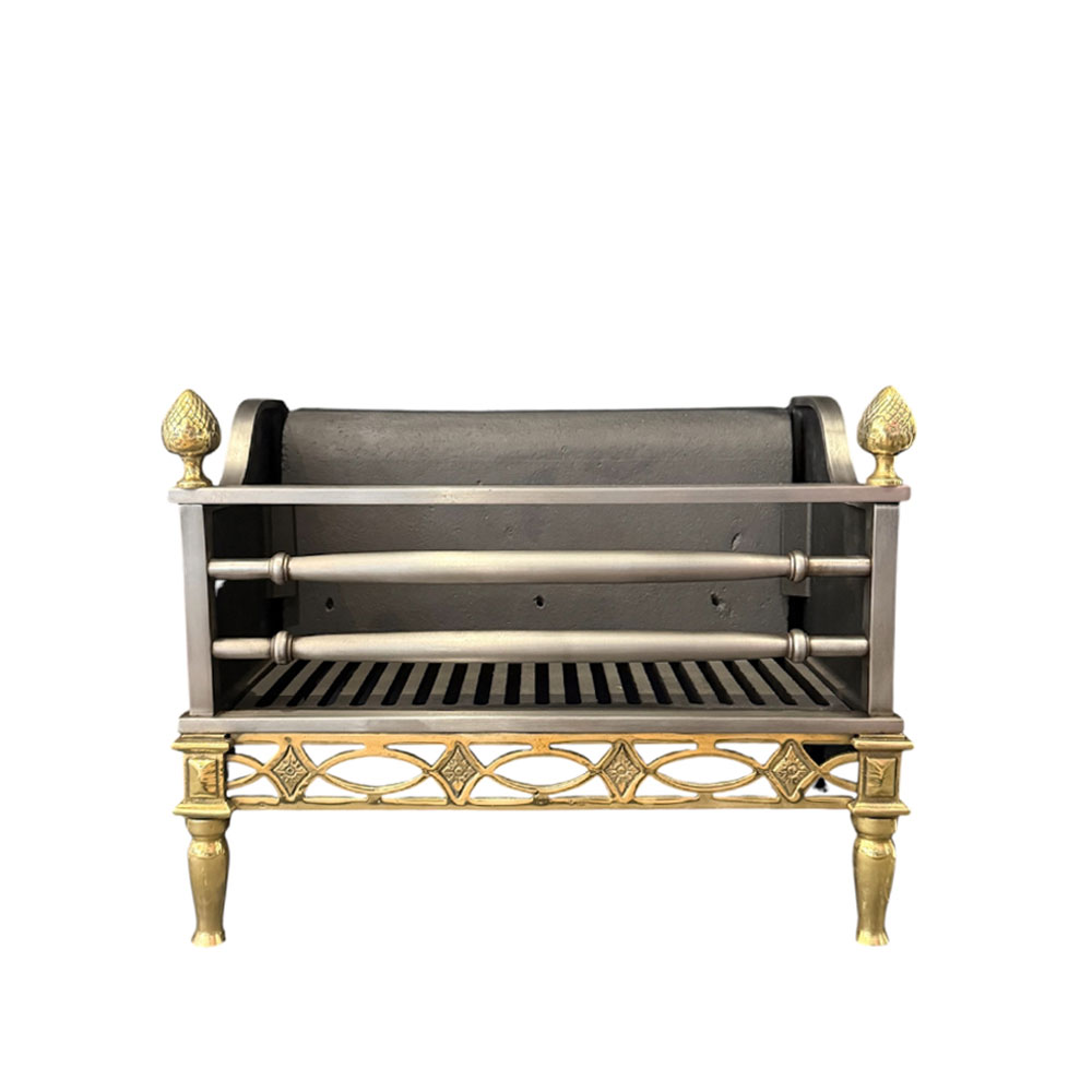 Regency Steel & Brass Fire Basket