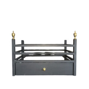Popular Fire Basket with Brass Finials