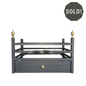 Popular Fire Basket with Brass Finials