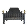 Castle Fire Basket with Brass Finials